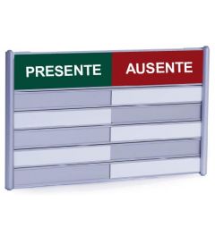 Tabla de Asistencia | Presente - Ausente| Con 5 casilleros 