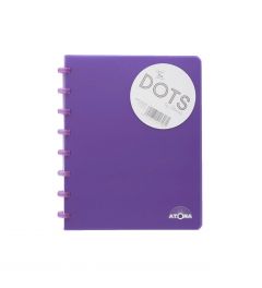 Cuaderno organizador Atoma | Dots | Morado | A5