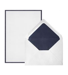 Crown Mill | enveloppen en vellen A5 | wit - donkerblauw